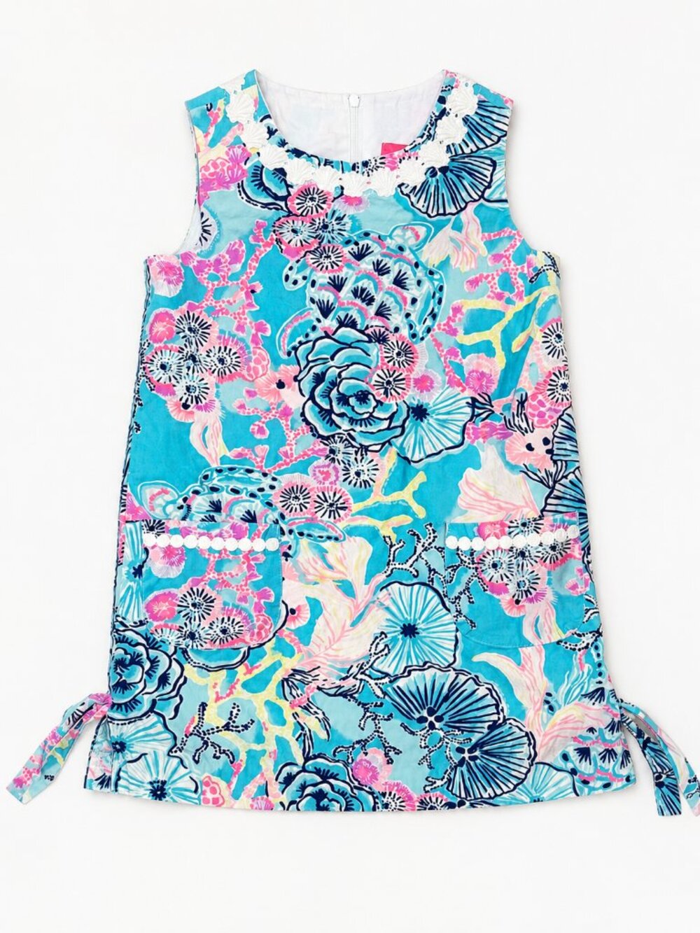Lilly Pulitzer Girls Size 8 Coral Reef Shift Dress
